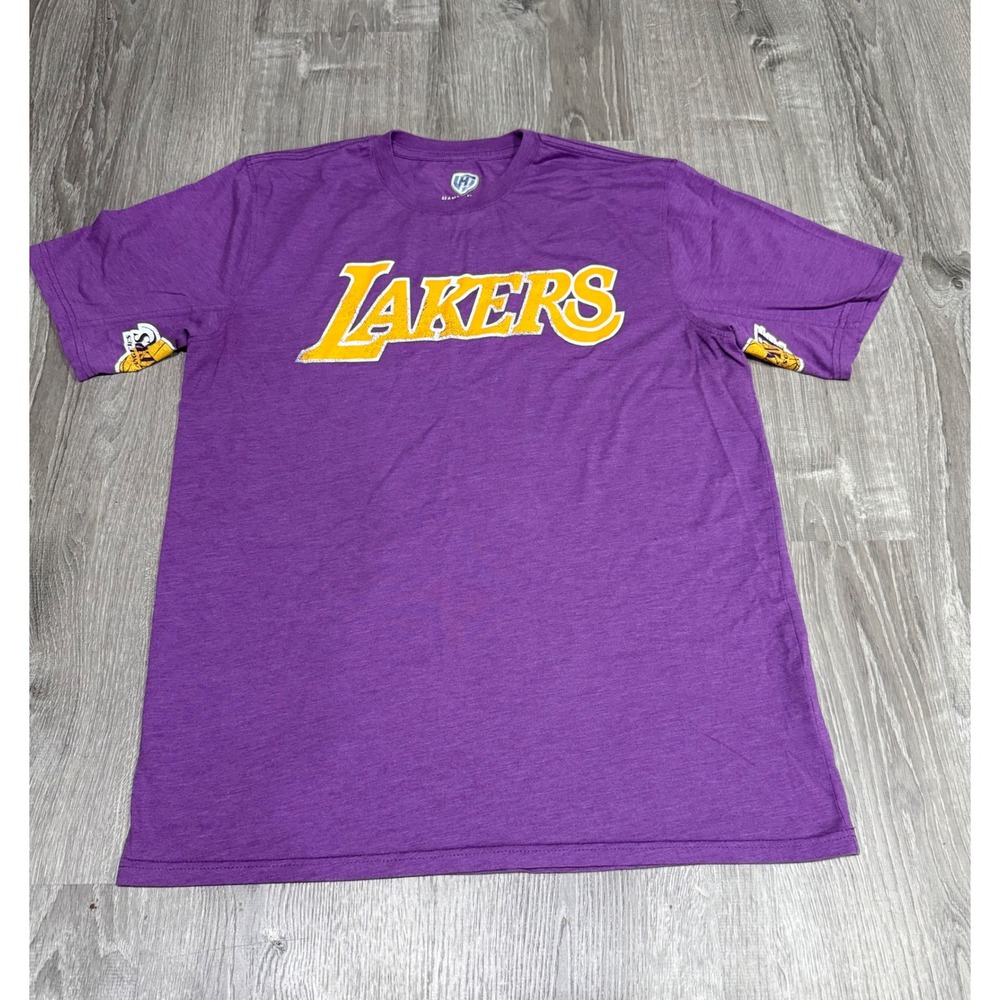 Hands High Los Angeles Lakers Shirt Mens XL Purple Underarm Logo NBA Basketball